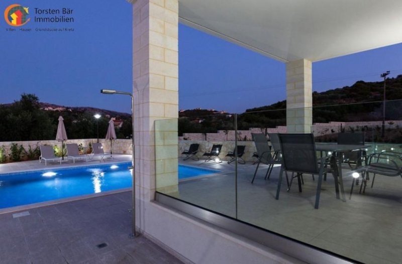 Almyrida Kreta, Almyrida, Luxusvilla mit privatem Pool und Gästehaus zu verkaufen Haus kaufen